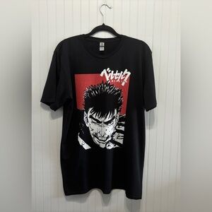 Berserk Guts Graphic T-Shirt Early Softstyle Print Size Large
